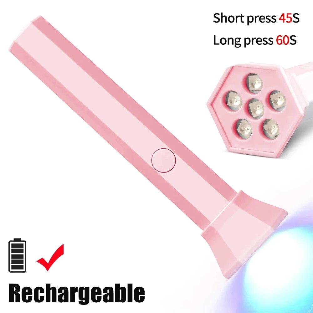 Portable Nail Dryer Lamp UV LED Nail Light Quick Drying Light For Curing All Nail Gel Rechargeable Home Phototherapy Tools
Portable Nail Dryer Lamp UV LED Nail Light Quick Drying Light For Curing All Nail Gel Rechargeable Home Phototherapy Tools