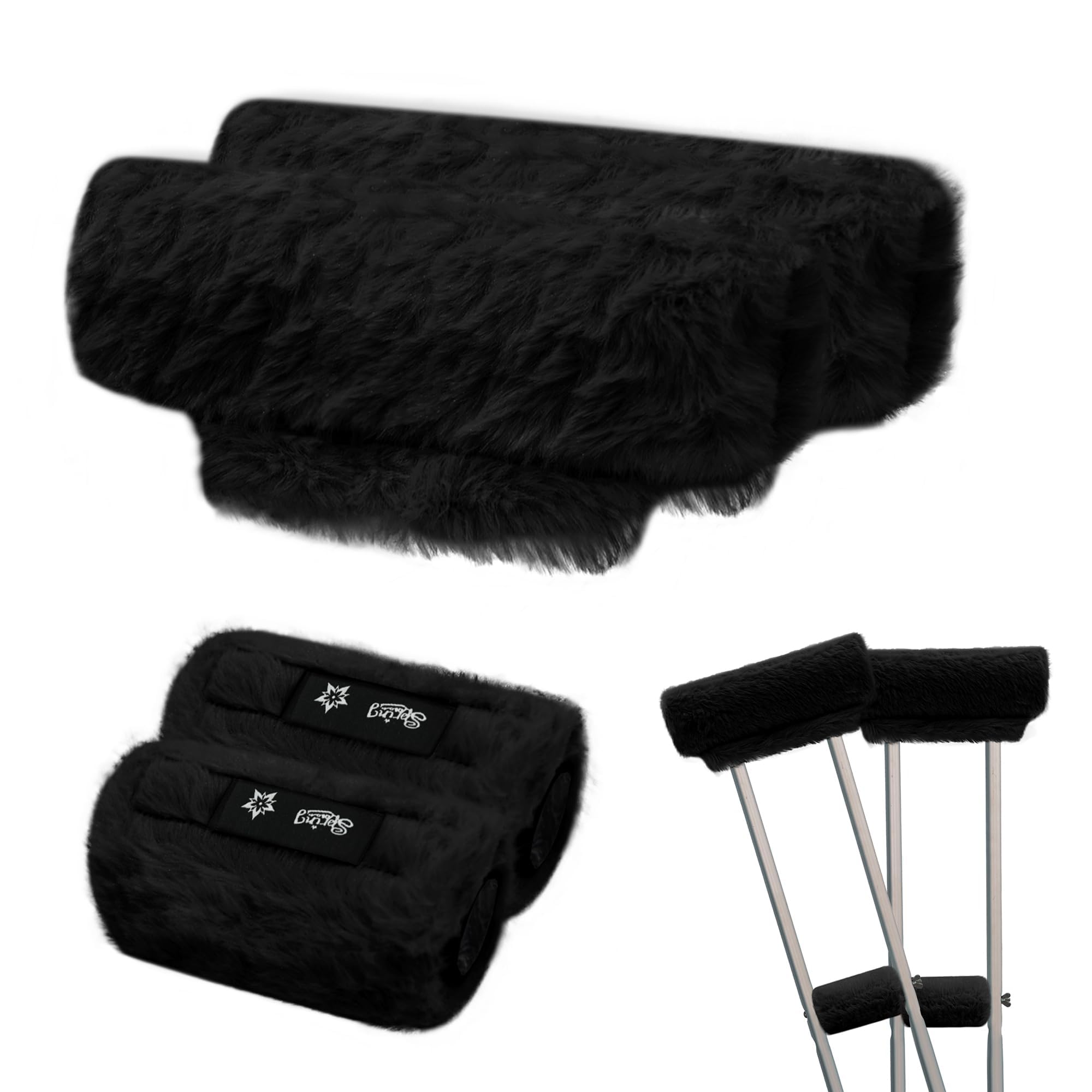YAMANMAN Crutch Covers, Thick Cushion Pads for Crutch Use, Pain Relief, Armpit Covers, Thick, Washable, Non-Slip, Soft, Black, Set of 4
YAMANMAN Crutch Covers, Thick Cushion Pads for Crutch Use, Pain Relief, Armpit Covers, Thick, Washable, Non-Slip, Soft, Black, Set of 4