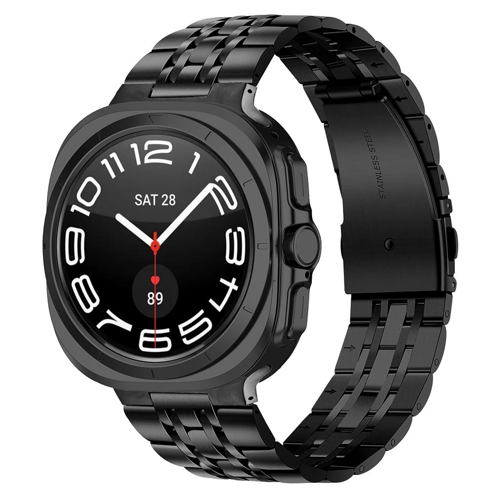 For Samsung Galaxy Watch Ultra 47mm Band Stainless Steel 7-Bead Slim Watch Strap Bracelet Black
For Samsung Galaxy Watch Ultra 47mm Band Stainless Steel 7-Bead Slim Watch Strap Bracelet Black