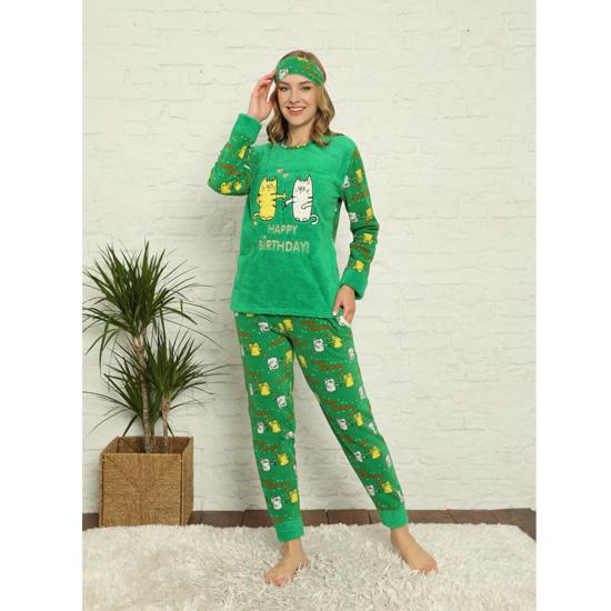 Женская пижама с манжетами Akbeniz Welsoft Fleece 8428
Женская пижама с манжетами Akbeniz Welsoft Fleece 8428