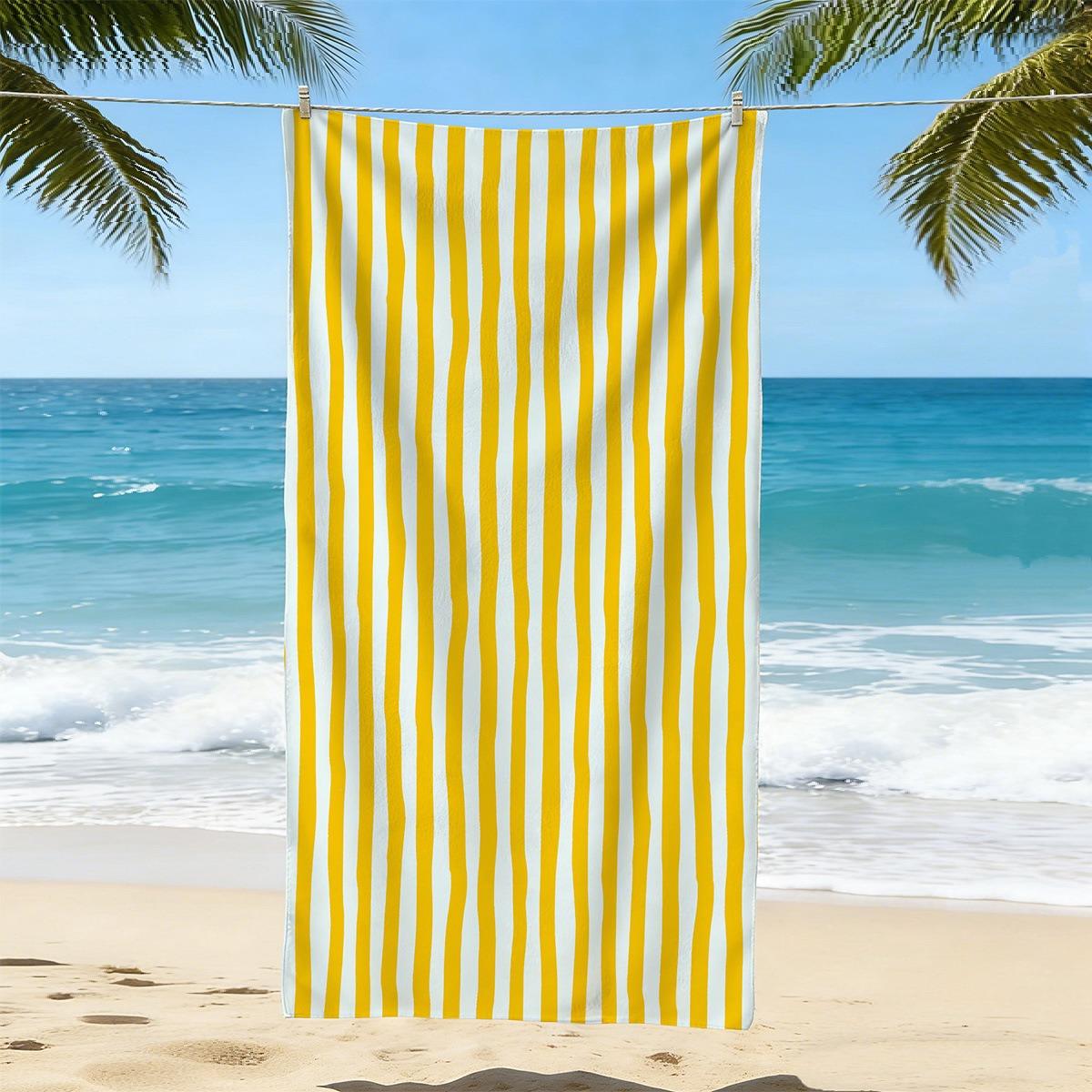 Blue White Striped Beach Towel Classic Vertical Stripe Quick Dry Sand Free Absorbent Lightweight Towel for Beach Pool Travel W40*H60(CM)
Blue White Striped Beach Towel Classic Vertical Stripe Quick Dry Sand Free Absorbent Lightweight Towel for Beach Pool Travel W40*H60(CM)