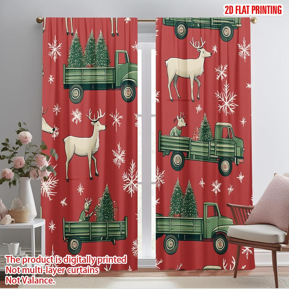2pcs,2D plane printing Minimalist Curtains Christmas trucks reindeer trees (2) Versatile Polyester (without rod) Home Decor 52.50×116.00 CM 2pcs
2pcs,2D plane printing Minimalist Curtains Christmas trucks reindeer trees (2) Versatile Polyester (without rod) Home Decor 52.50×116.00 CM 2pcs
