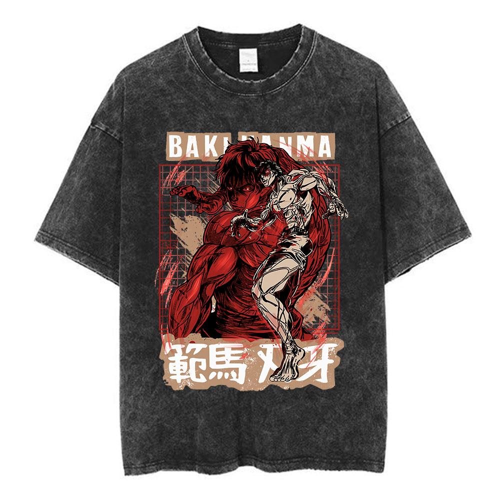 Вінтажна футболка з ефектом прання Аніме Baki The Grappler Футболка Ханма Юдзіро Спортивна футболка з коротким рукавом Оверсайз Бавовняна Повсякденна Футболка M
Вінтажна футболка з ефектом прання Аніме Baki The Grappler Футболка Ханма Юдзіро Спортивна футболка з коротким рукавом Оверсайз Бавовняна Повсякденна Футболка M