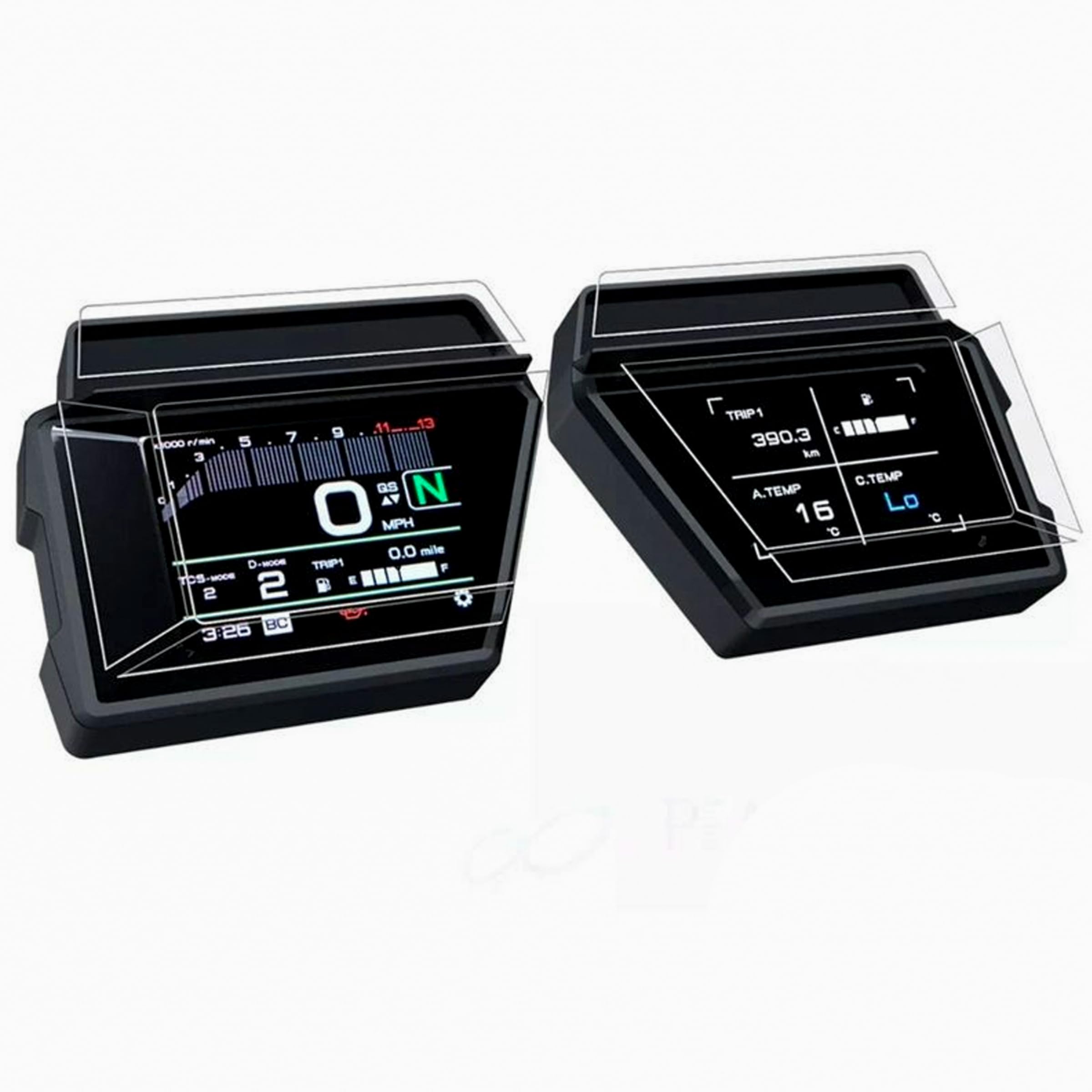 Set of 2 Speedometer Protective Films for Yamaha Tracer 9 GT (2021-2022) - Anti-Scratch HD Speedometer Protector with Installation Tool
Set of 2 Speedometer Protective Films for Yamaha Tracer 9 GT (2021-2022) - Anti-Scratch HD Speedometer Protector with Installation Tool