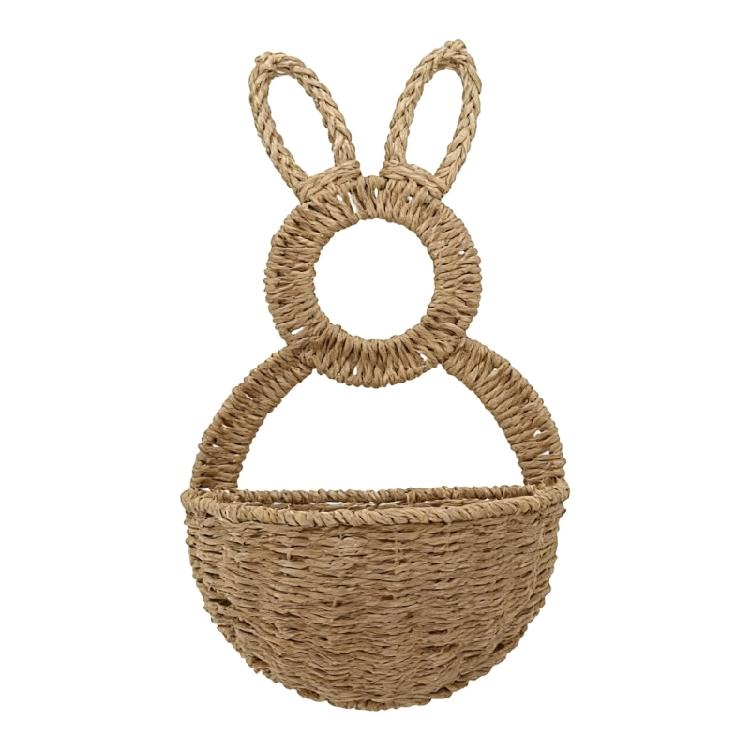 Festival Rabbit Shaped Storage Basket 40x22x10cm Woven Plastic Basket For Door Window Wall Display and Home Decoration 1
Festival Rabbit Shaped Storage Basket 40x22x10cm Woven Plastic Basket For Door Window Wall Display and Home Decoration 1