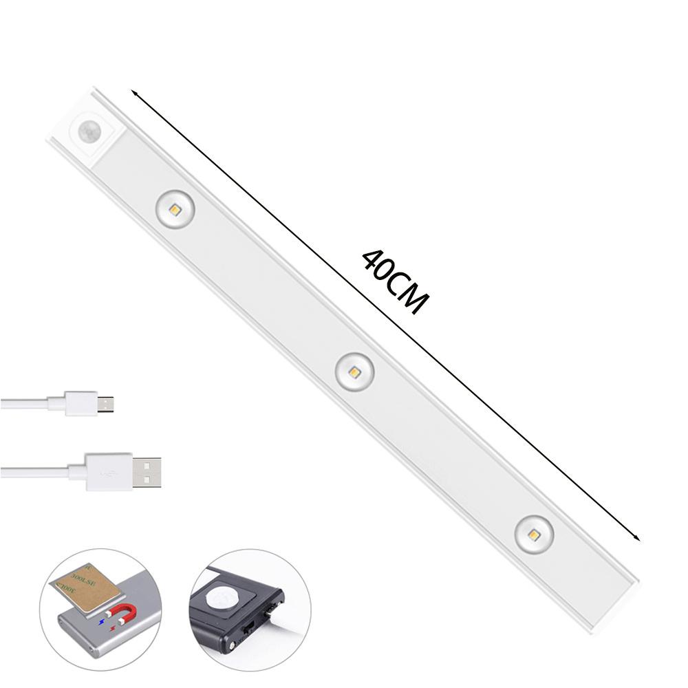 MZ-1602 40CM Human Motion Sensing Cabinet Strip Light Wardrobe Lighting Smart Night Light Self-Adhesive Closet Lamp Silver
MZ-1602 40CM Human Motion Sensing Cabinet Strip Light Wardrobe Lighting Smart Night Light Self-Adhesive Closet Lamp Silver