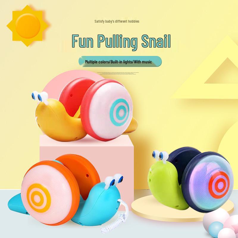 Luminous Pull String Snail Toy for Babies: Electric Traction & Fiber Rope Learning Tool Basic Version - No Light/No Sound
Luminous Pull String Snail Toy for Babies: Electric Traction & Fiber Rope Learning Tool Basic Version - No Light/No Sound