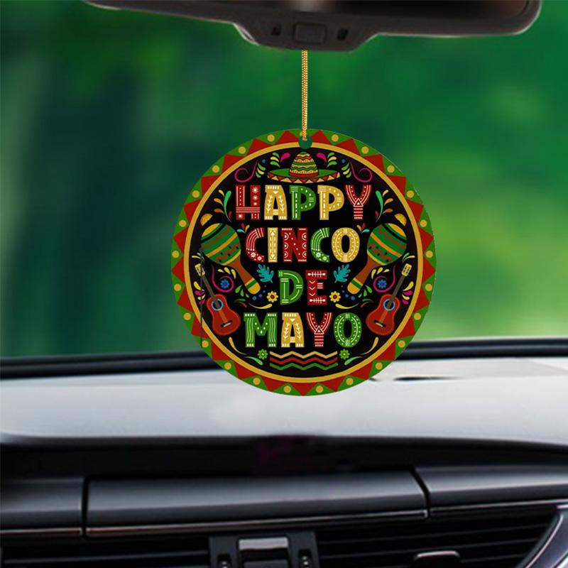 2D Happy Cinco De Mayo круглая форма акриловое автомобильное зеркало подвесной орнамент, брелок для рюкзака подвеска елочные украшения многофункциональные подвески для домашнего декора
2D Happy Cinco De Mayo круглая форма акриловое автомобильное зеркало подвесной орнамент, брелок для рюкзака подвеска елочные украшения многофункциональные подвески для домашнего декора