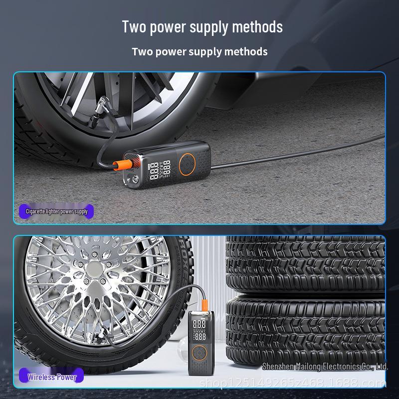 Portable Wireless Smart Car Air Pump with Emergency Charging & Lighting чорний
Portable Wireless Smart Car Air Pump with Emergency Charging & Lighting чорний