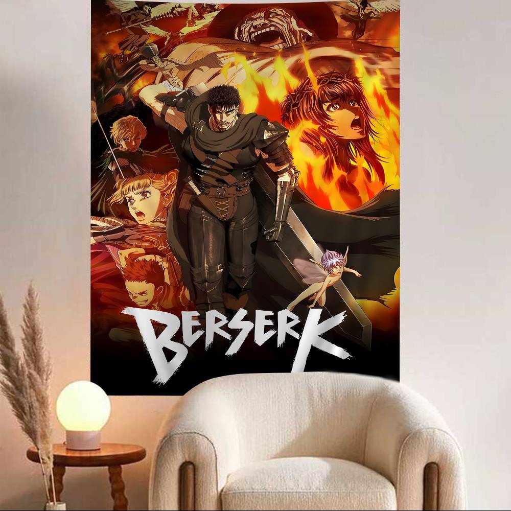 Berserk Japanese Anime Hanging Bohemian Tapestry Hanging Tarot Hippie Wall Rugs Dorm Home Decor 74x94cm(29x37in)
Berserk Japanese Anime Hanging Bohemian Tapestry Hanging Tarot Hippie Wall Rugs Dorm Home Decor 74x94cm(29x37in)