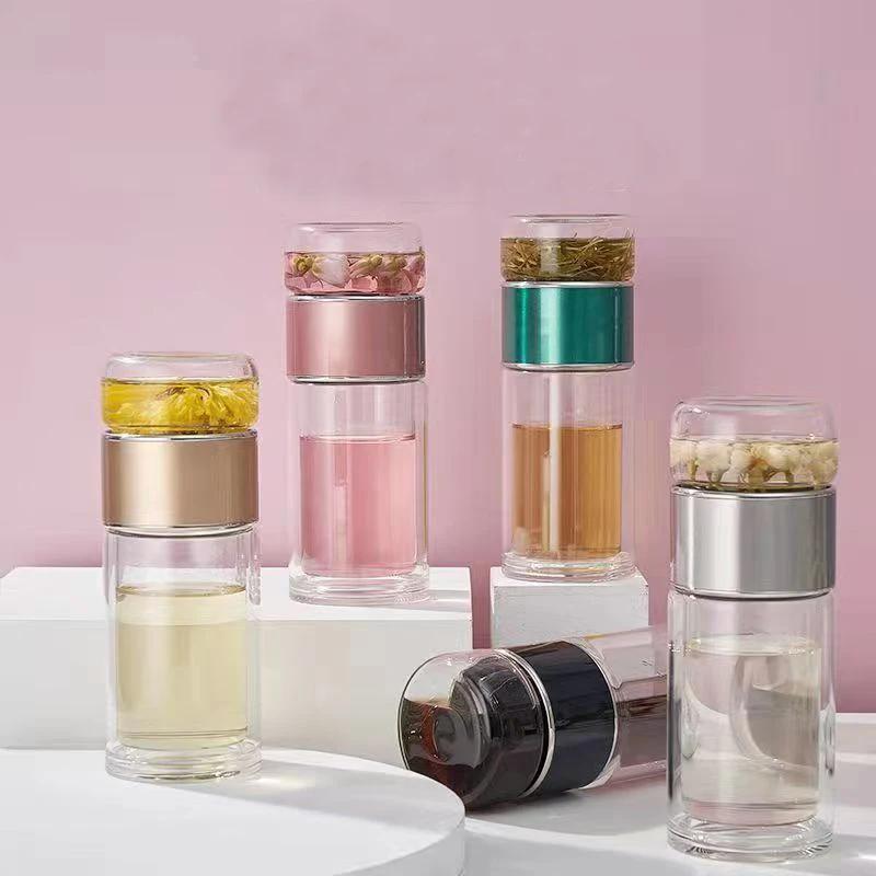 Borosilicate Glass Double Layer Tea Water Cup Double Layer Tea Water Bottle with Filter Infuser Tumbler Drinkware Set Drinkware 280ML чорний
Borosilicate Glass Double Layer Tea Water Cup Double Layer Tea Water Bottle with Filter Infuser Tumbler Drinkware Set Drinkware 280ML чорний