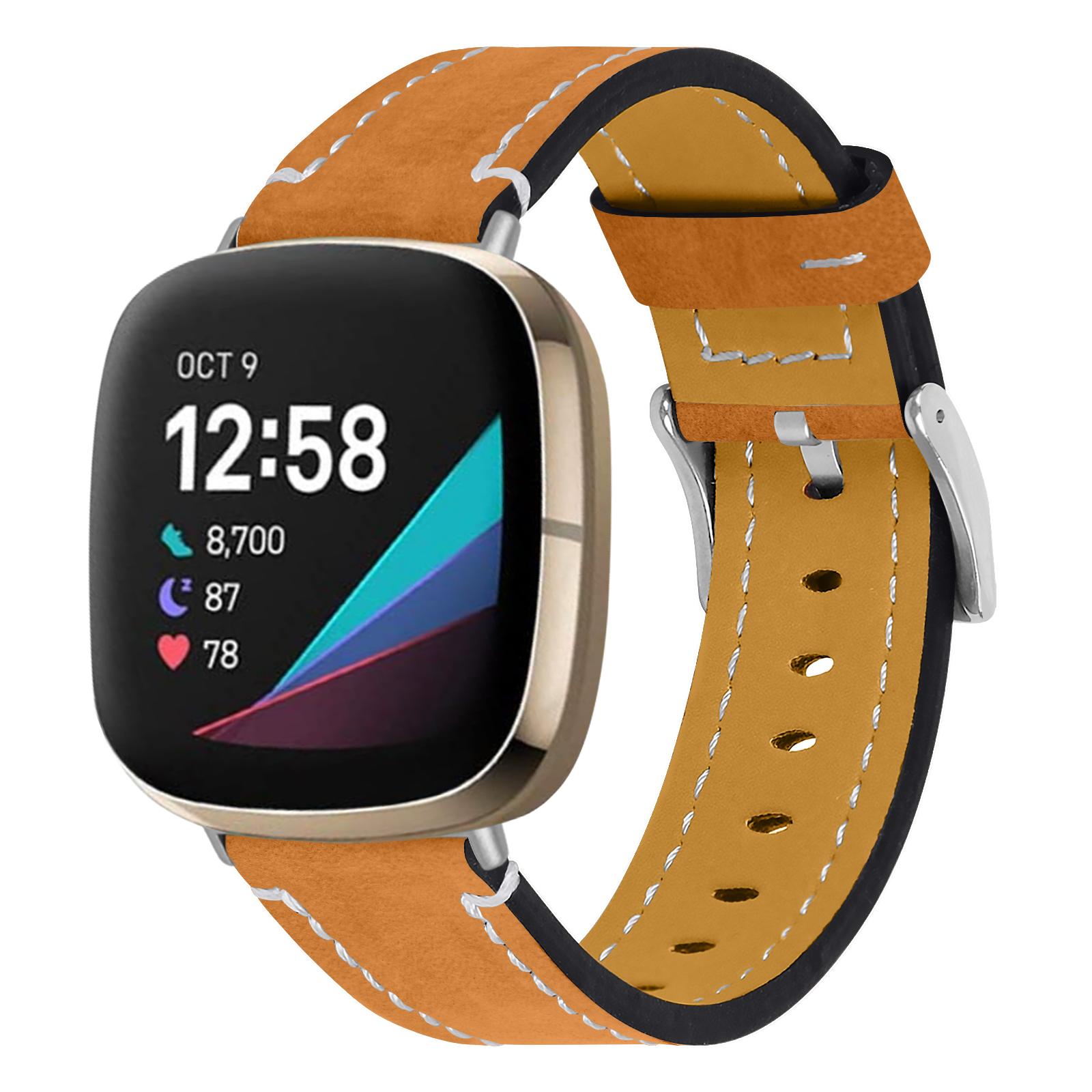 Replacement Genuine Leather Smart Watch Strap Cowhide Wrist Band for Fitbit Versa 3/Sense Blue
Replacement Genuine Leather Smart Watch Strap Cowhide Wrist Band for Fitbit Versa 3/Sense Blue
