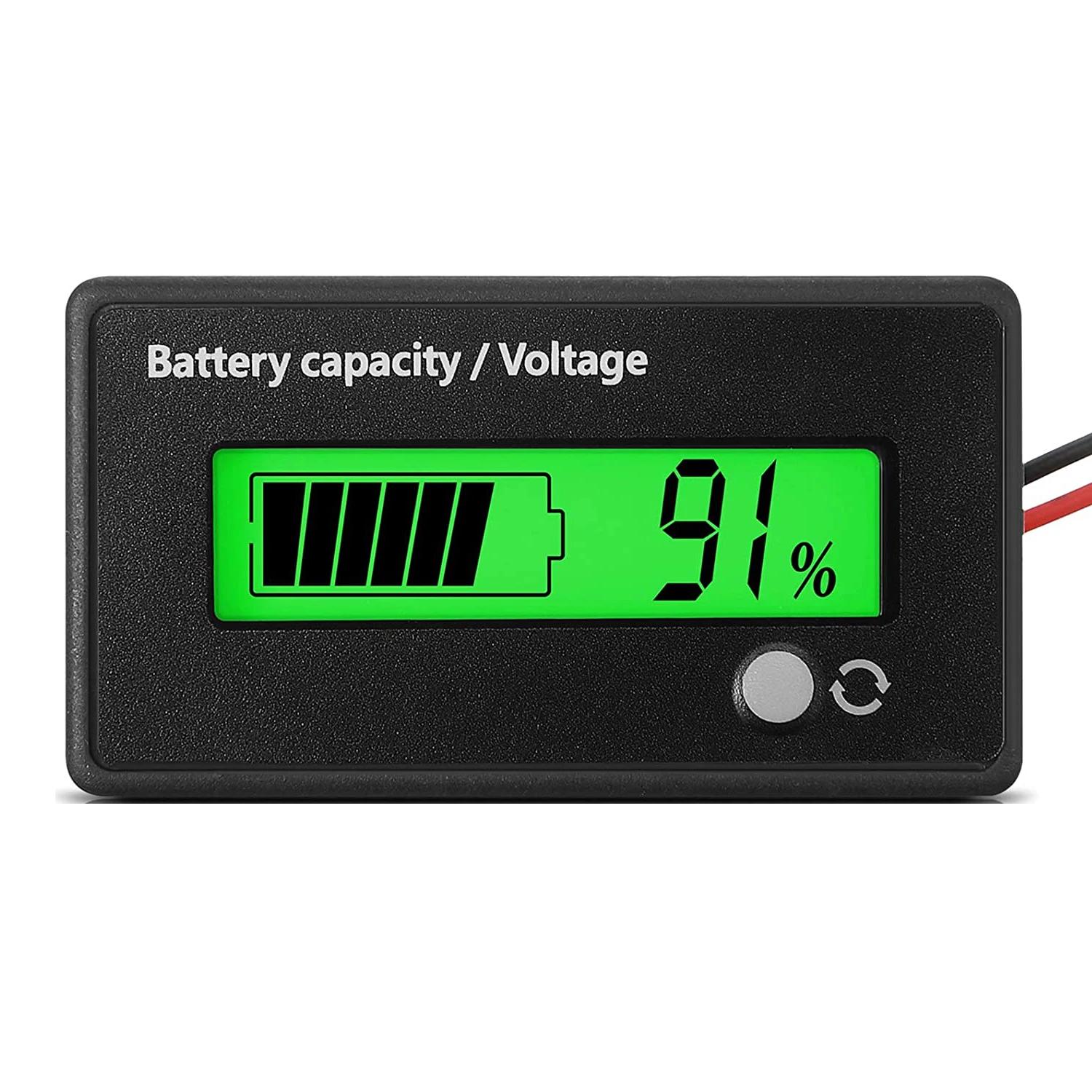 DC 12V 24V 36V 48V 60V 72V Golf Cart Battery Gauge with Alarm, Front Setting and On/Off Button Battery Capacity Meter Indicator зелений
DC 12V 24V 36V 48V 60V 72V Golf Cart Battery Gauge with Alarm, Front Setting and On/Off Button Battery Capacity Meter Indicator зелений
