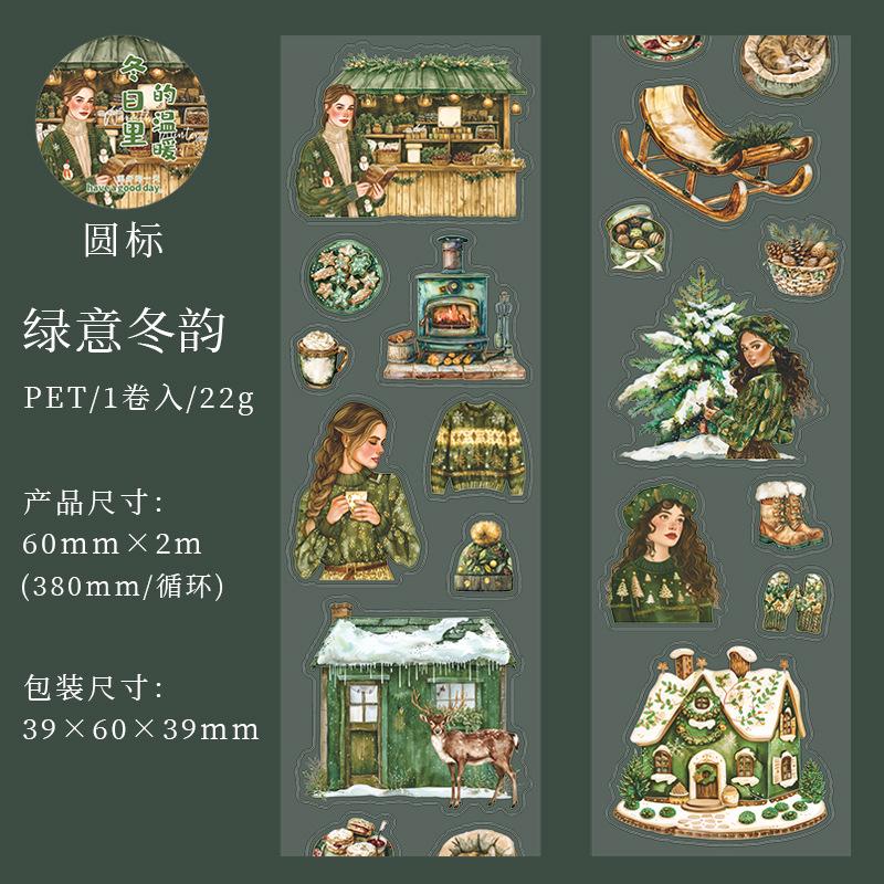 Mr. Paper, The Warmth of Winter Series PET Film Cutting Tape, Wintertime Landscaping Material Tape Hand Account Decorative Tape
Mr. Paper, The Warmth of Winter Series PET Film Cutting Tape, Wintertime Landscaping Material Tape Hand Account Decorative Tape