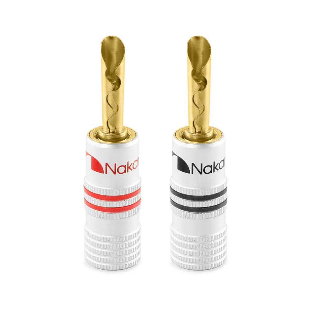 Nakamichi Excel Series 24K Gold Plated Banana Plugs Banana Plug 12 AWG 18 AWG Gauge Size 4 mm Speaker Amplifier AV Stereo Home Theater Audio Cable
Nakamichi Excel Series 24K Gold Plated Banana Plugs Banana Plug 12 AWG 18 AWG Gauge Size 4 mm Speaker Amplifier AV Stereo Home Theater Audio Cable