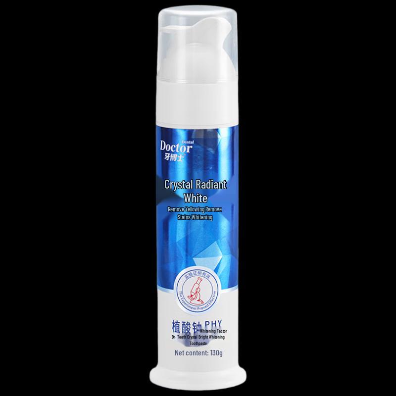 Dr. Dentist Crystal Whitening Pump Toothpaste
Dr. Dentist Crystal Whitening Pump Toothpaste