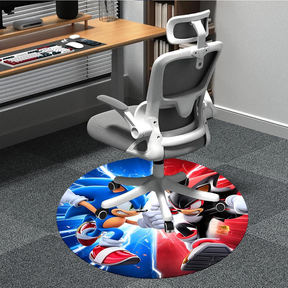 1pc Sonic Shadow Office Round Area Rug, Under Office Chairs Bedroom Living Room Home Decor a1022353 80cm by 80cm
1pc Sonic Shadow Office Round Area Rug, Under Office Chairs Bedroom Living Room Home Decor a1022353 80cm by 80cm