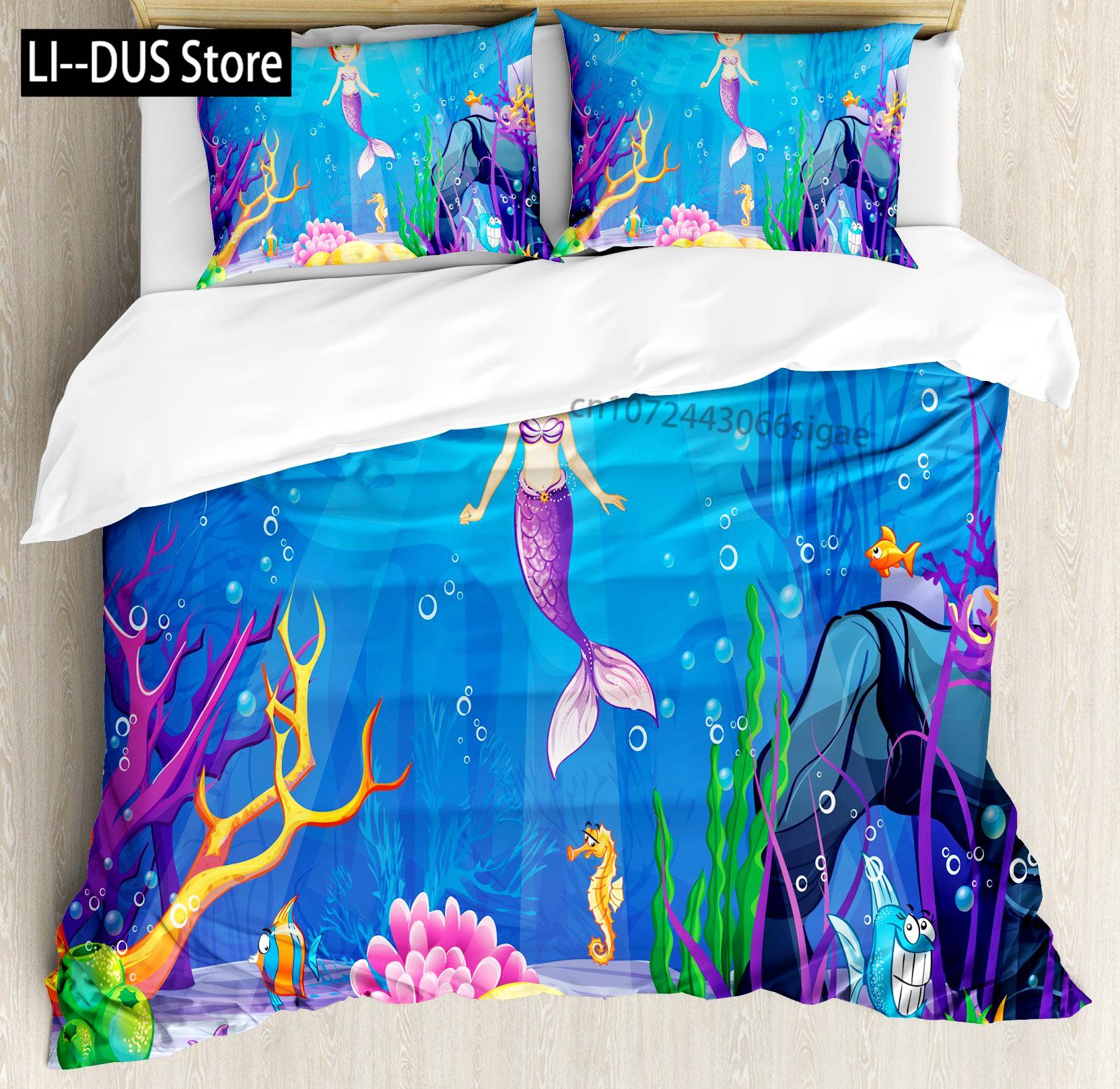 Girls Mermaid Comforter Set Twin Size Fish Scale Bedding Set 3Pcs Bedroom Decor Quilt Cover With 2 Pillowcase Twin Full Size EU single(135x200cm)
Girls Mermaid Comforter Set Twin Size Fish Scale Bedding Set 3Pcs Bedroom Decor Quilt Cover With 2 Pillowcase Twin Full Size EU single(135x200cm)