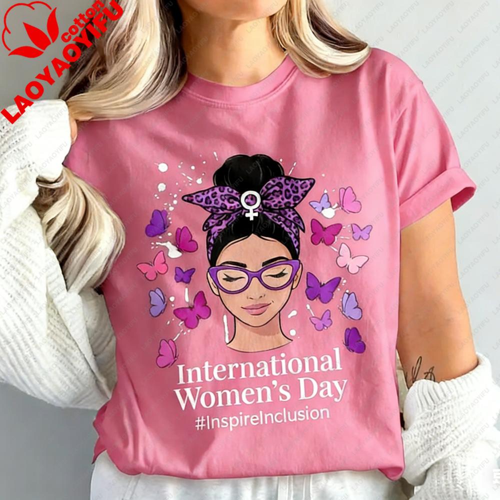 2026 International Womens Day Gift TShirt Butterfly Empowered Women Shirt Feminist Graphic Tee Girl Power Tshirt Fashion Tops 4XL
2026 International Womens Day Gift TShirt Butterfly Empowered Women Shirt Feminist Graphic Tee Girl Power Tshirt Fashion Tops 4XL