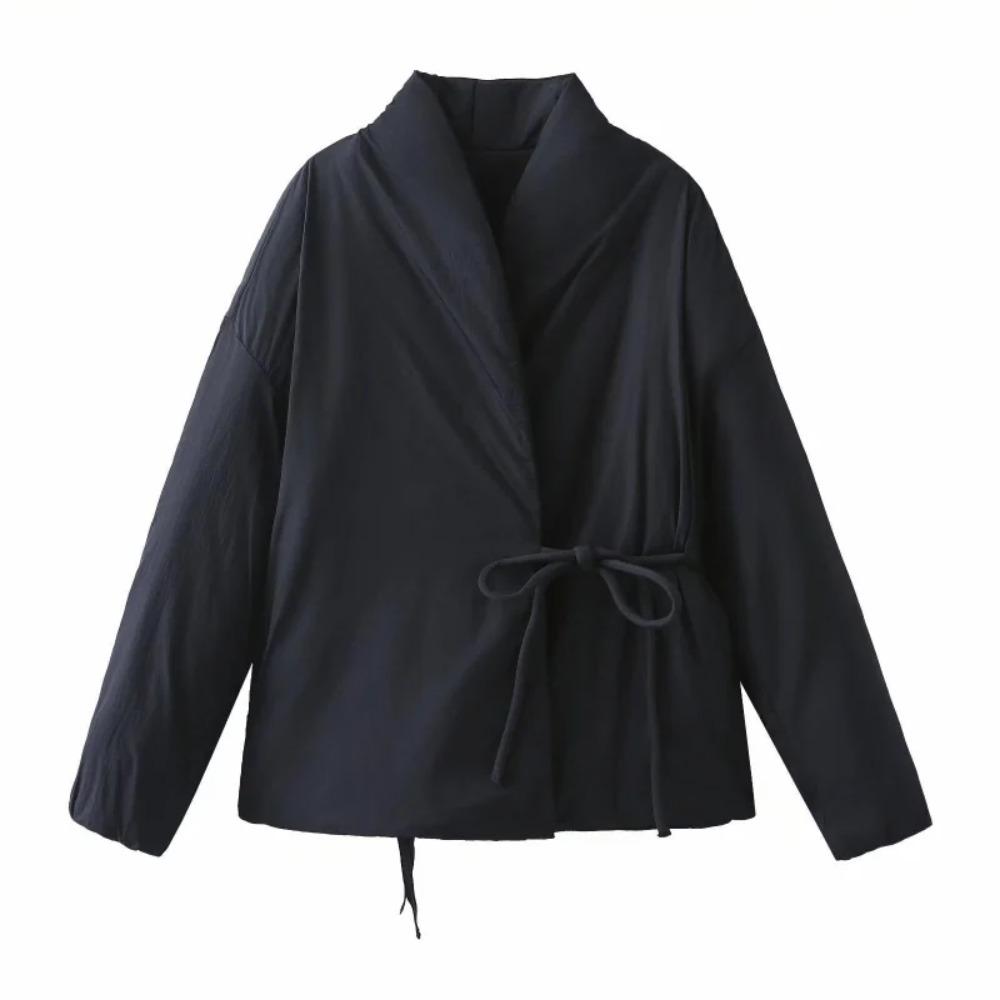 Casual Gray Lace Up Coat Women Cotton V-neck Luxury Pocket Thick Jackets Female Chic Street All-match Outwear Tops L чорний
Casual Gray Lace Up Coat Women Cotton V-neck Luxury Pocket Thick Jackets Female Chic Street All-match Outwear Tops L чорний