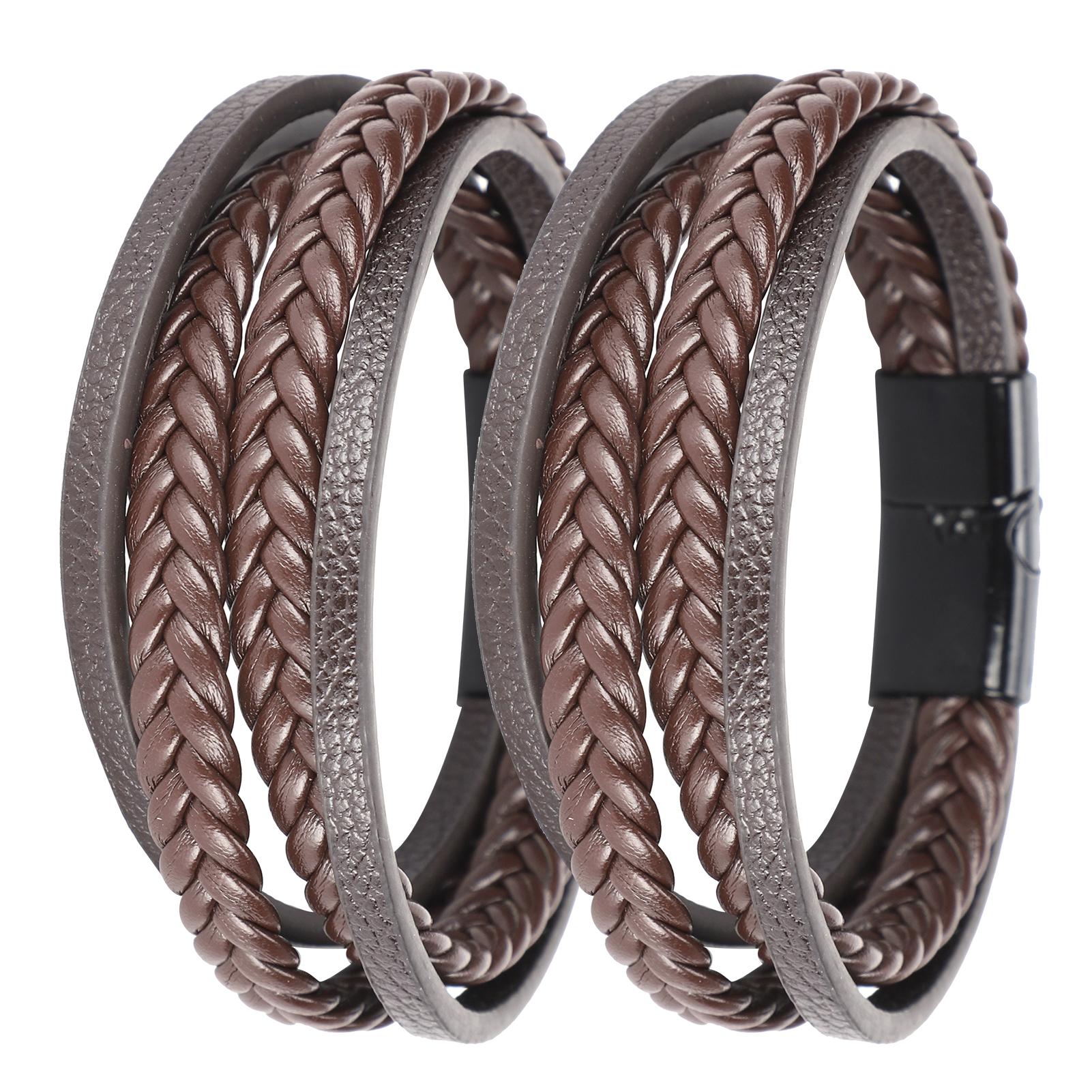 2 шт. Браслеты ПУ кожа плетеные парные повседневные ручной работы многослойное украшение на запястье(Коричневая Черная Пряжка )
2 шт. Браслеты ПУ кожа плетеные парные повседневные ручной работы многослойное украшение на запястье(Коричневая Черная Пряжка )