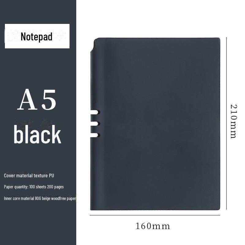 Мягкий кожаный блокнот формата А5: Творческий дневник чтения и бизнеса для студентов колледжей чёрный
Мягкий кожаный блокнот формата А5: Творческий дневник чтения и бизнеса для студентов колледжей чёрный