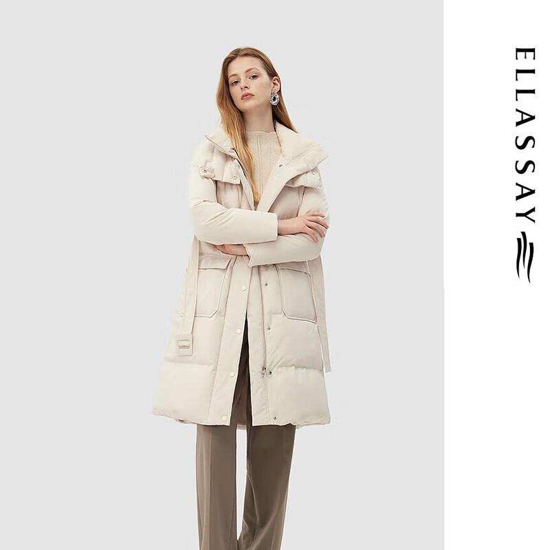 ELLASSAY Women s Classic Hooded Duck Down Puffer Jacket L
ELLASSAY Women s Classic Hooded Duck Down Puffer Jacket L