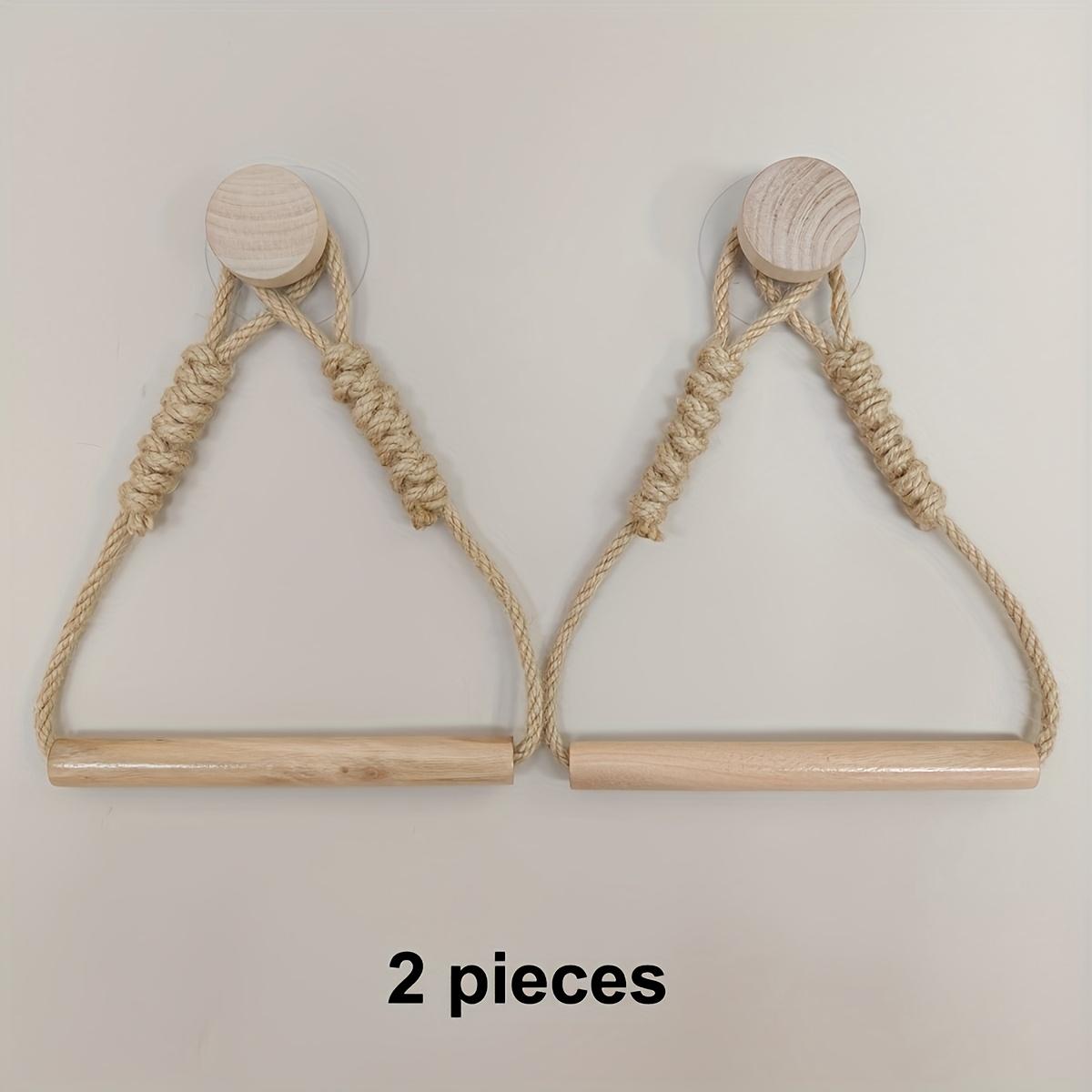 2pcs Creative Jute Rope Tissue Holder, Rustic Jute Rope and Wooden Stick Toilet Paper Holder - Wall-Mounted, Self-Adhesive, Toilet Paper Storage 2 Pcs
2pcs Creative Jute Rope Tissue Holder, Rustic Jute Rope and Wooden Stick Toilet Paper Holder - Wall-Mounted, Self-Adhesive, Toilet Paper Storage 2 Pcs