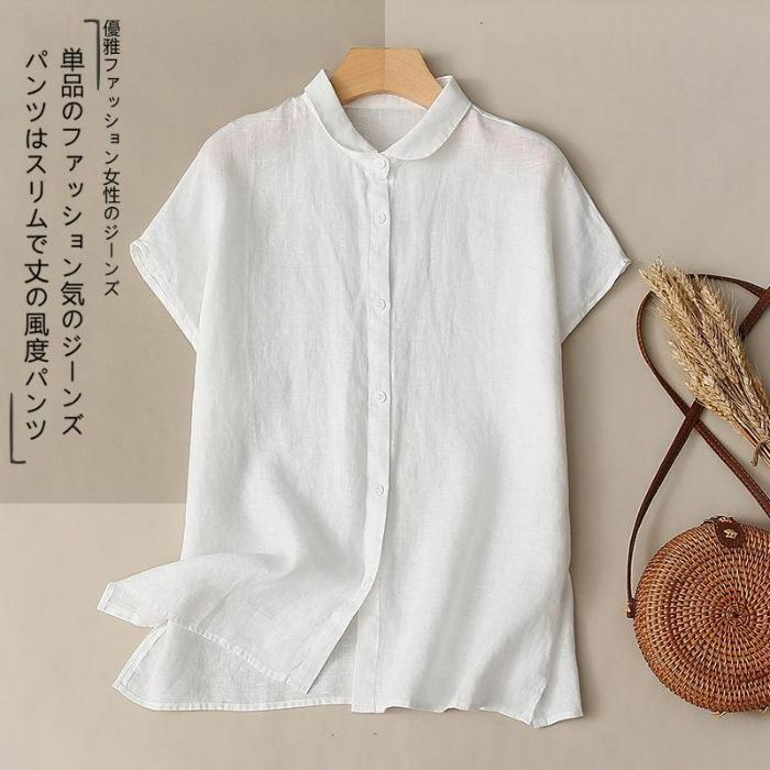 Plus Size Shirts Summer Women‘s Loose Lapel Elegant Short Sleeved Casual Ladies Blouses Button Up Fashion Comfortable Tops S белый
Plus Size Shirts Summer Women‘s Loose Lapel Elegant Short Sleeved Casual Ladies Blouses Button Up Fashion Comfortable Tops S белый