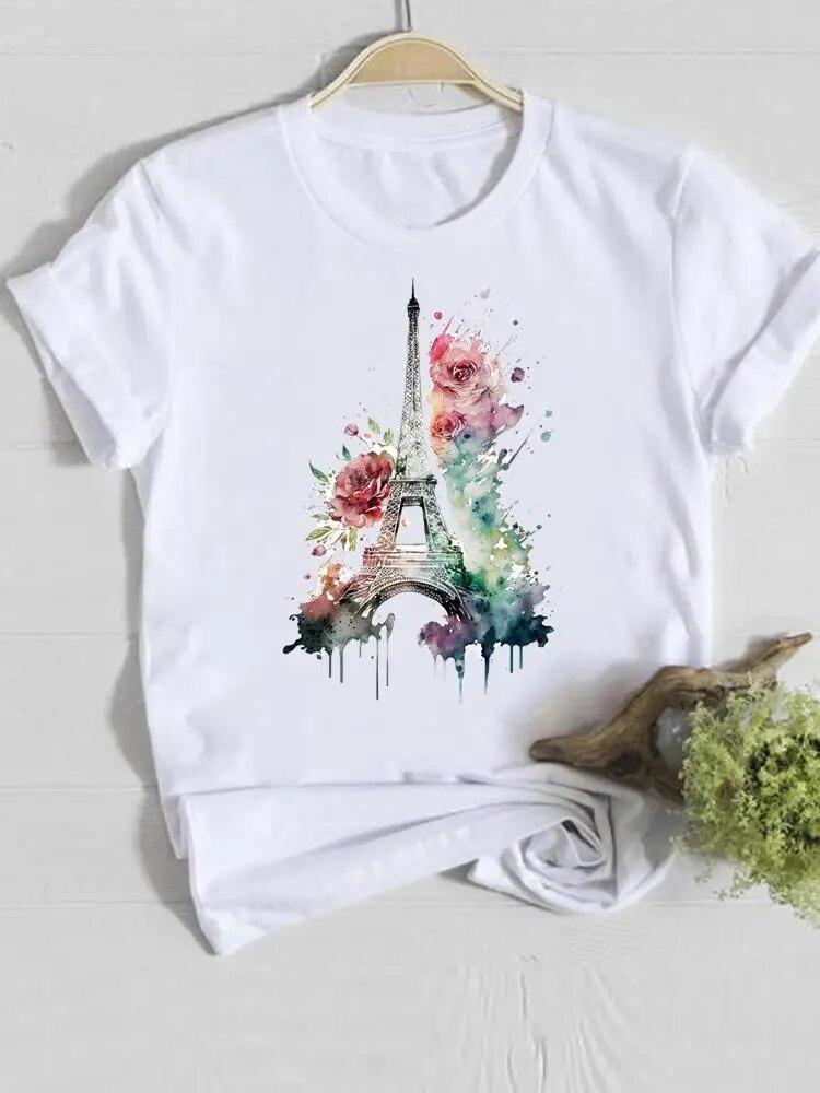 Watercolor Flower Sweet 90s Trend Fashion Print Female Shirt Tee Casual Women Clothes Short Sleeve Lady Graphic T-shirt
Watercolor Flower Sweet 90s Trend Fashion Print Female Shirt Tee Casual Women Clothes Short Sleeve Lady Graphic T-shirt