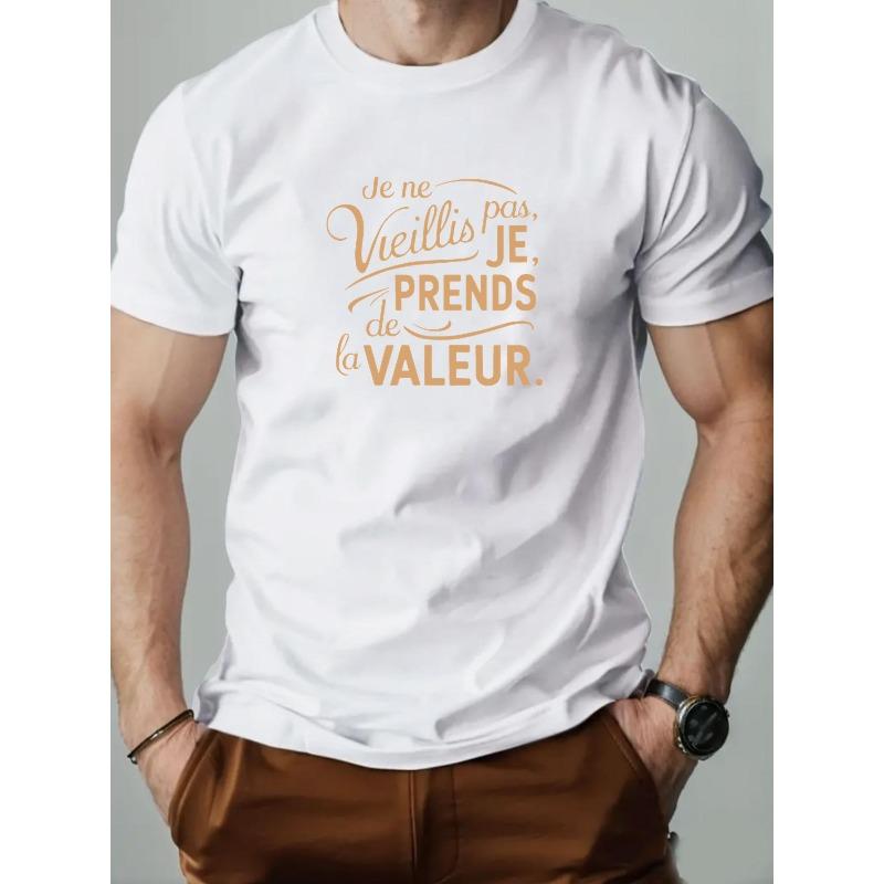 European size Men s I Don t Age, I Gain Value Print Summer Casual Crew Neck Short T-Shirt comfortable fashionable Men s T-shirt 4XL білий
European size Men s I Don t Age, I Gain Value Print Summer Casual Crew Neck Short T-Shirt comfortable fashionable Men s T-shirt 4XL білий