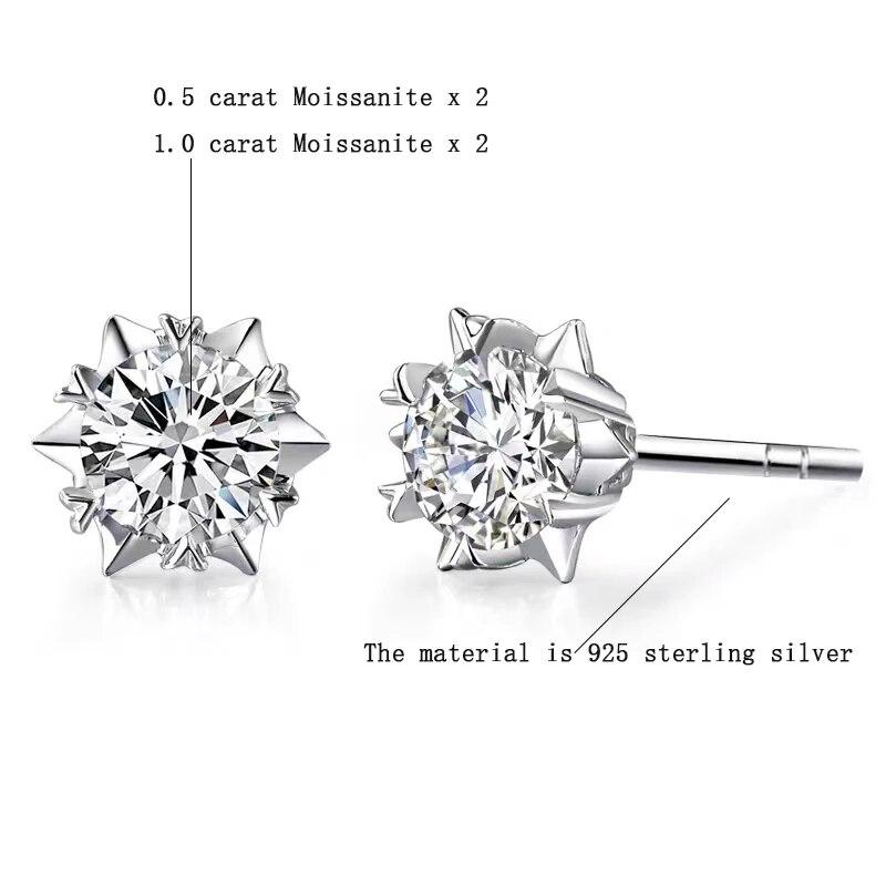 Серьги из стерлингового серебра 925 пробы с муассанитом 0,5-1 карата в виде снежинок для женщин с модным темпераментом и дизайном 0.5CT
Серьги из стерлингового серебра 925 пробы с муассанитом 0,5-1 карата в виде снежинок для женщин с модным темпераментом и дизайном 0.5CT