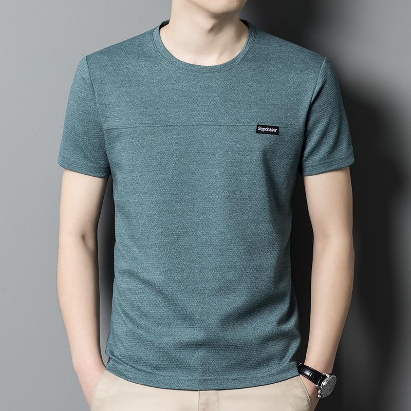 Летняя новая мужская футболка мужская повседневная с круглым вырезом и коротким рукавом хлопковый топ с коротким рукавом мужская одежда
Летняя новая мужская футболка мужская повседневная с круглым вырезом и коротким рукавом хлопковый топ с коротким рукавом мужская одежда