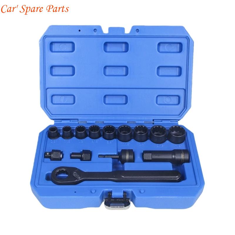 Y4UA 14 Piece Pass Through Socket Set SAE Standard Impacts Ready For Automotive And Machinery Maintenance Mechanical Repairs CN
Y4UA 14 Piece Pass Through Socket Set SAE Standard Impacts Ready For Automotive And Machinery Maintenance Mechanical Repairs CN