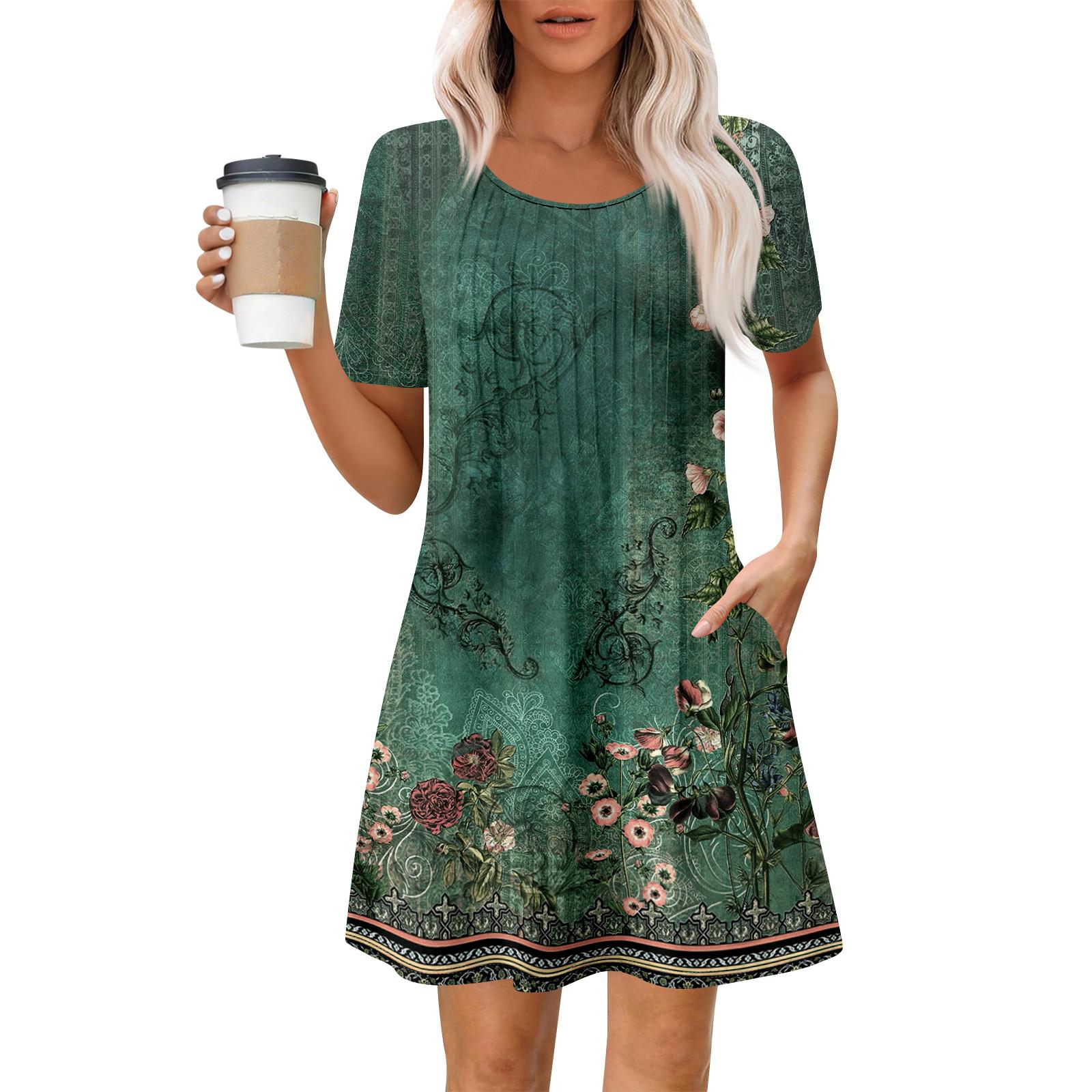 Женское летнее платье свободного покроя для пляжного отдыха, сарафан с коротким рукавом и круглым вырезом, с карманом, с коротким рукавом, платье-рубашка L армия зеленый
Женское летнее платье свободного покроя для пляжного отдыха, сарафан с коротким рукавом и круглым вырезом, с карманом, с коротким рукавом, платье-рубашка L армия зеленый