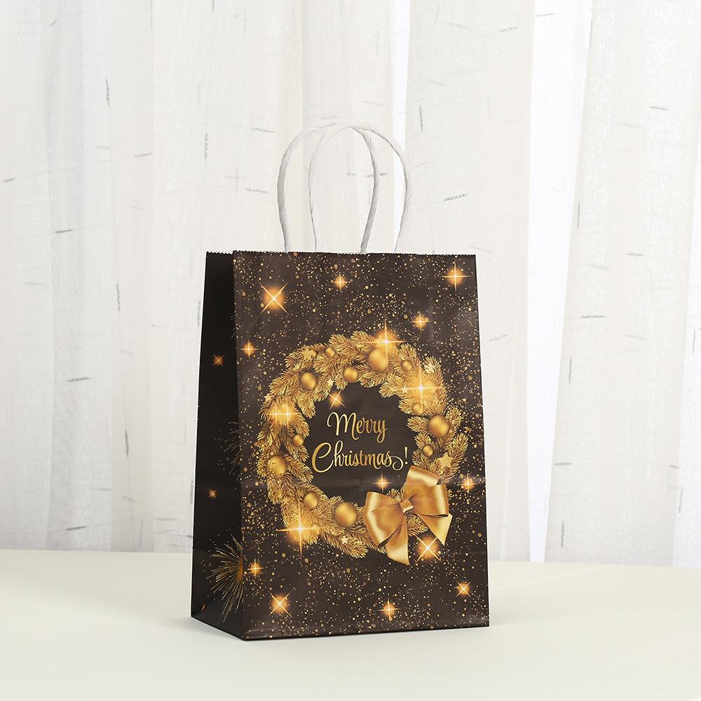 Gift Bag Handle Kraft Bag Christmas Bag Gold For Holiday Event Festive
Gift Bag Handle Kraft Bag Christmas Bag Gold For Holiday Event Festive