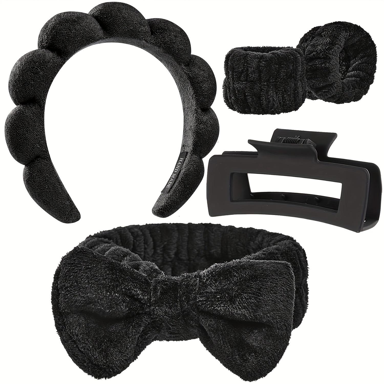 5PCS/Set Spa Headbands and Bracelets Including Hairpins Face Wash and Skincare Headbands Waterproof Makeup Headbands чорний
5PCS/Set Spa Headbands and Bracelets Including Hairpins Face Wash and Skincare Headbands Waterproof Makeup Headbands чорний