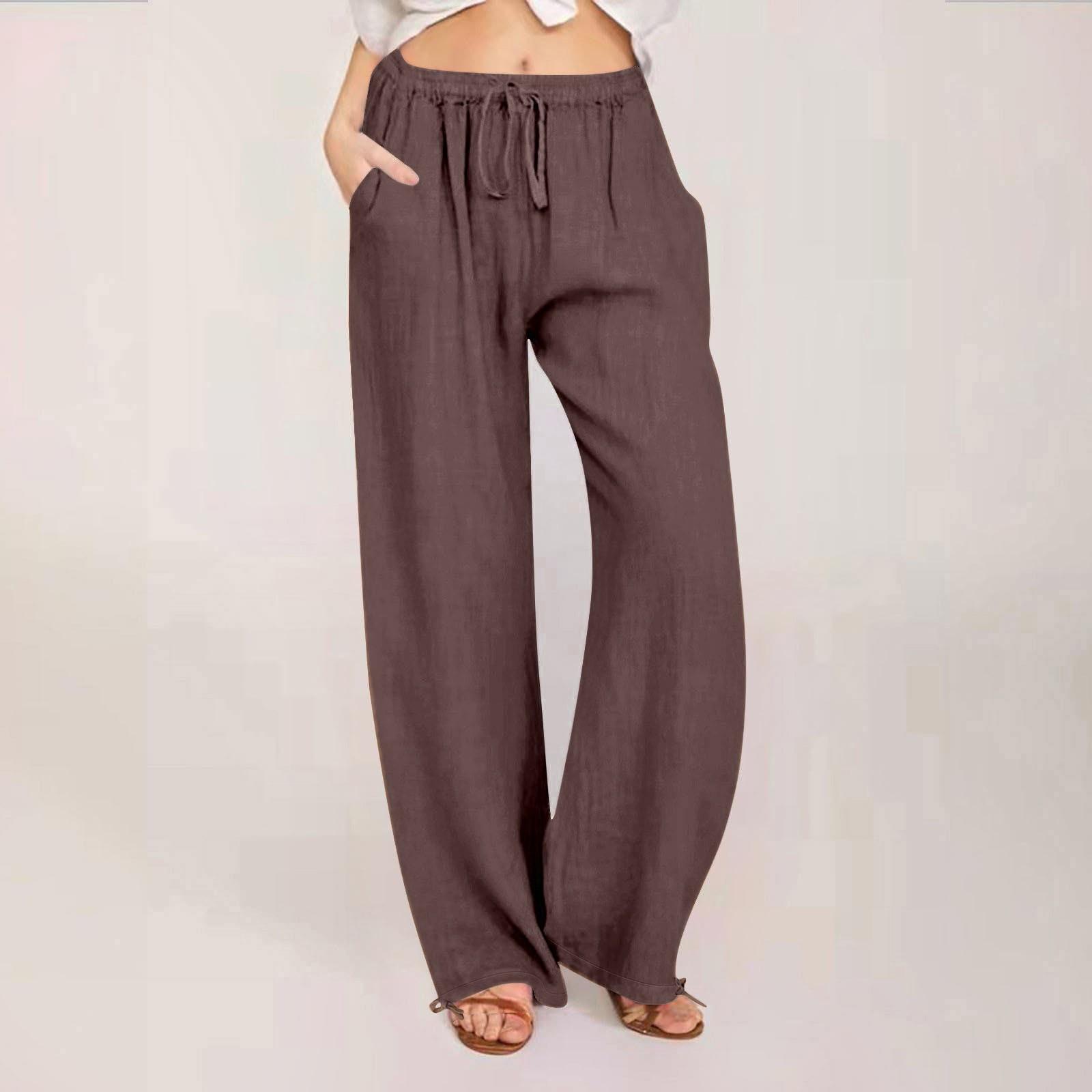Women s -pant Casual Loose High Waist Cotton Linen Wide Leg Long Pants With Pockets XXXL коричневий
Women s -pant Casual Loose High Waist Cotton Linen Wide Leg Long Pants With Pockets XXXL коричневий