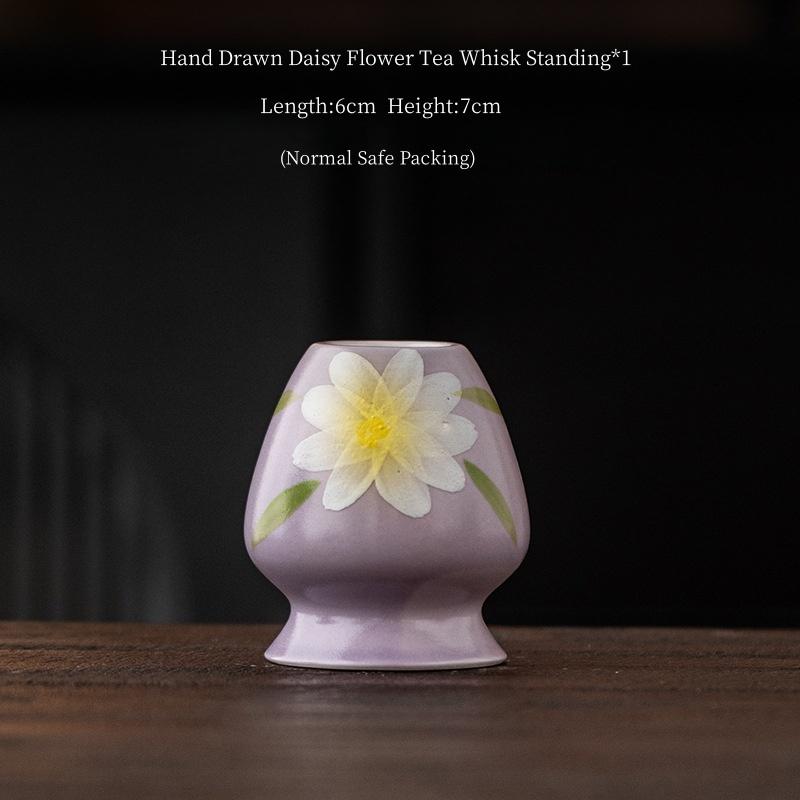 1PC/4PCS/7PCS Hand Drawn Daisy Flower Ceramic Matcha Bowl Macha Tea Whisk Chawan Chasen Holder Scoop Sifter Cup Tea Ceremony
1PC/4PCS/7PCS Hand Drawn Daisy Flower Ceramic Matcha Bowl Macha Tea Whisk Chawan Chasen Holder Scoop Sifter Cup Tea Ceremony