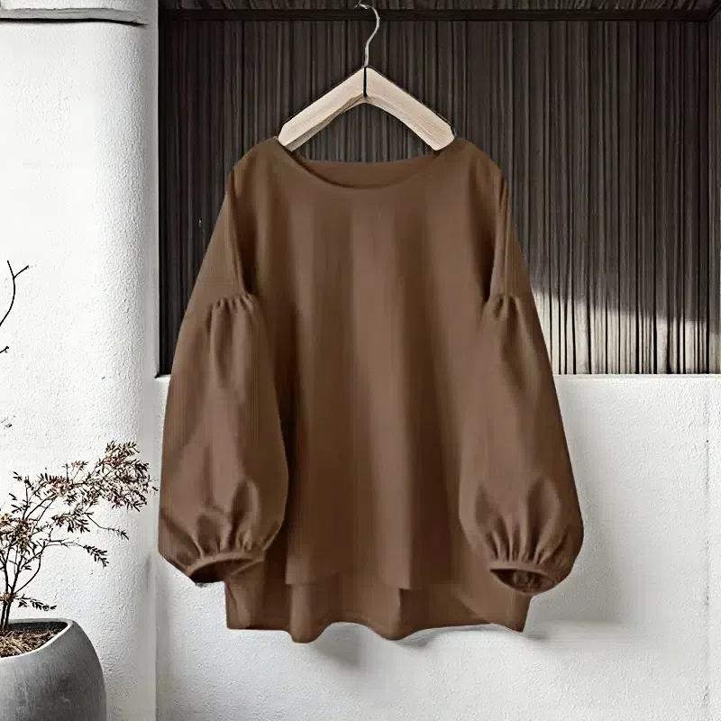 Женский свободный повседневный топ однотонной расцветки с круглым вырезом и длинными рукавами-буфами, 2025 Medium темно-коричневого
Женский свободный повседневный топ однотонной расцветки с круглым вырезом и длинными рукавами-буфами, 2025 Medium темно-коричневого
