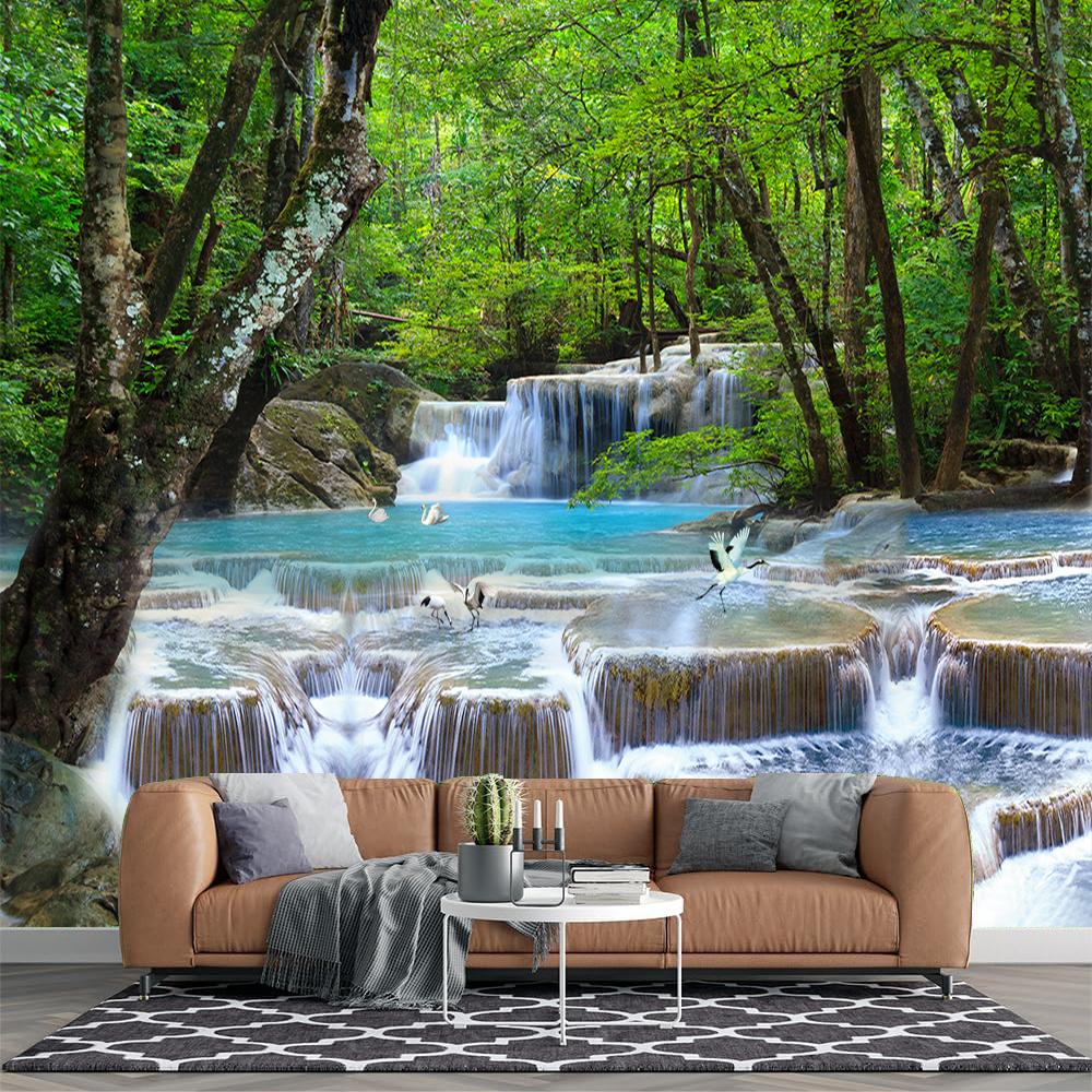 Forest Waterfall Wall Mural Tropical Landscape 3d Waterfall Wallpaper Living Room Bedroom Mural Home Decor 200 cm(W) x 140 cm(H)
Forest Waterfall Wall Mural Tropical Landscape 3d Waterfall Wallpaper Living Room Bedroom Mural Home Decor 200 cm(W) x 140 cm(H)