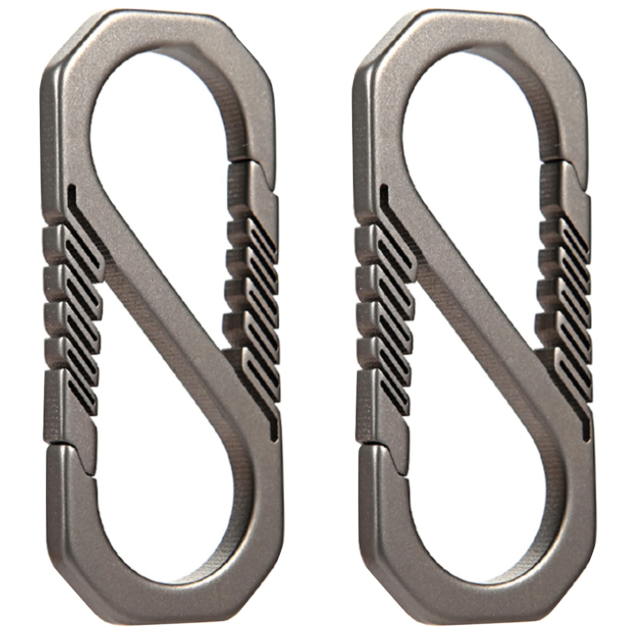 HAMILO Titanium Alloy Carabiner Keychain with Springless Design, Set of 2 for Car Keys
HAMILO Titanium Alloy Carabiner Keychain with Springless Design, Set of 2 for Car Keys