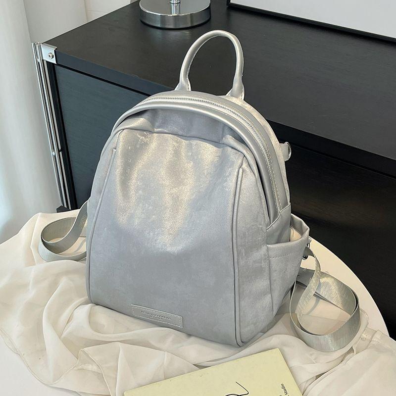 Multifunctional Dual-Use Backpack Work Clothing Mummy Mother and Baby Bag Ladies Lightweight Travel Backpack Casual Shoulder Crossbody Bag Silver/PU -- no pendant
Multifunctional Dual-Use Backpack Work Clothing Mummy Mother and Baby Bag Ladies Lightweight Travel Backpack Casual Shoulder Crossbody Bag Silver/PU -- no pendant