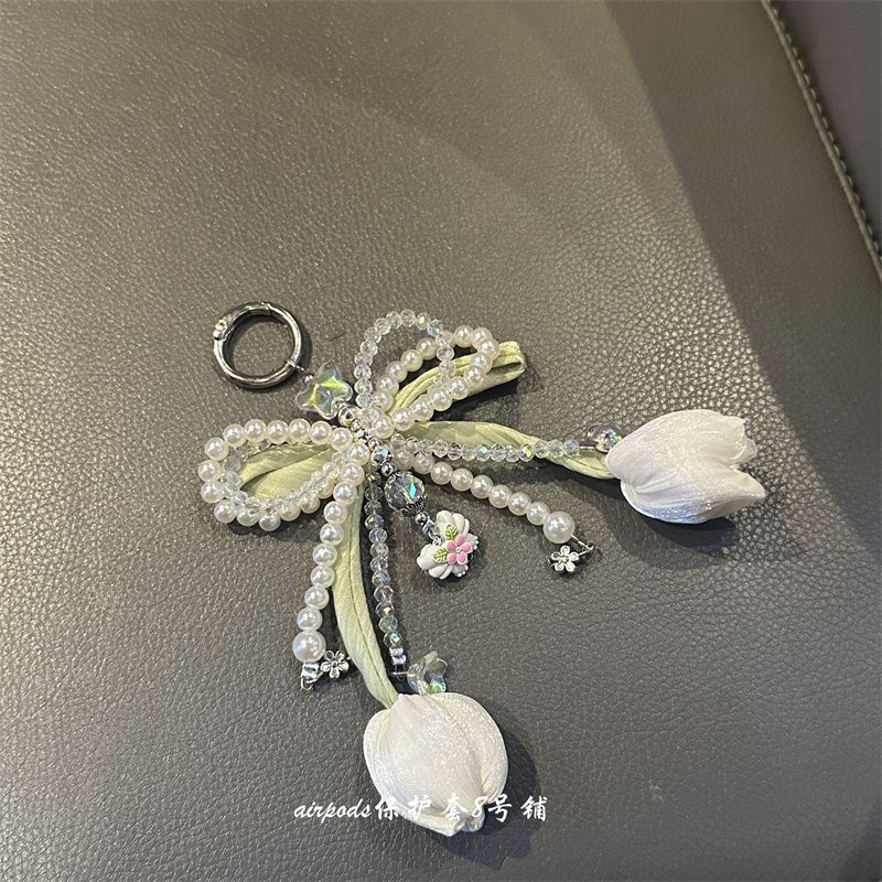 Sweet Cute Butterfly Tulip Flower Cellphone Chain Bag Car Key Pendant AirPods Earphone Case Hanging Ornaments Apple Airpods Pro(pro2 generation Neutral) Beige
Sweet Cute Butterfly Tulip Flower Cellphone Chain Bag Car Key Pendant AirPods Earphone Case Hanging Ornaments Apple Airpods Pro(pro2 generation Neutral) Beige