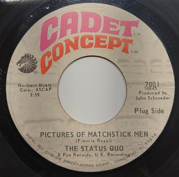 7inch Record STATUS QUO - Pictures Of Matchstick Men 7001 Cadet Concept 1968 US Rock Used
7inch Record STATUS QUO - Pictures Of Matchstick Men 7001 Cadet Concept 1968 US Rock Used