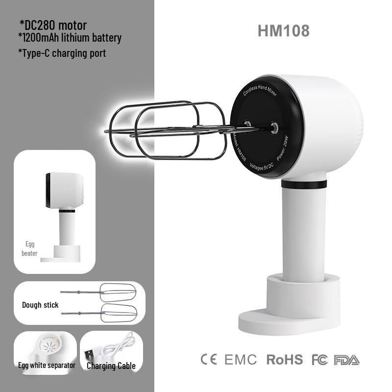Zhishi 304 Stainless Steel 3-Speed Automatic Egg Beater Mixer
Zhishi 304 Stainless Steel 3-Speed Automatic Egg Beater Mixer