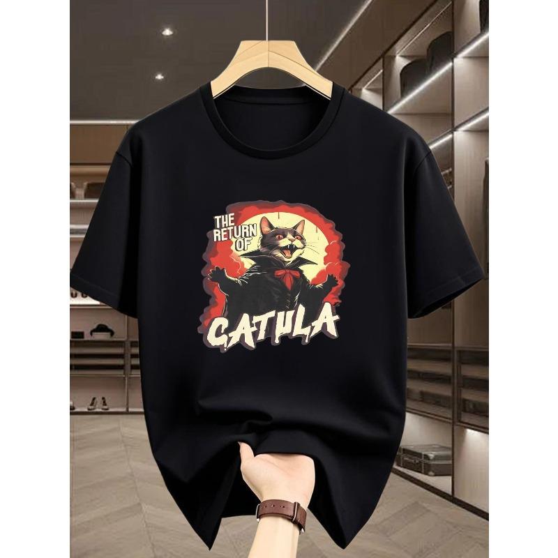Men s T-Shirt Vintage Horror Vampire Cat CATULA Pattern Fun Trendy Printed Top 4XL чорний
Men s T-Shirt Vintage Horror Vampire Cat CATULA Pattern Fun Trendy Printed Top 4XL чорний