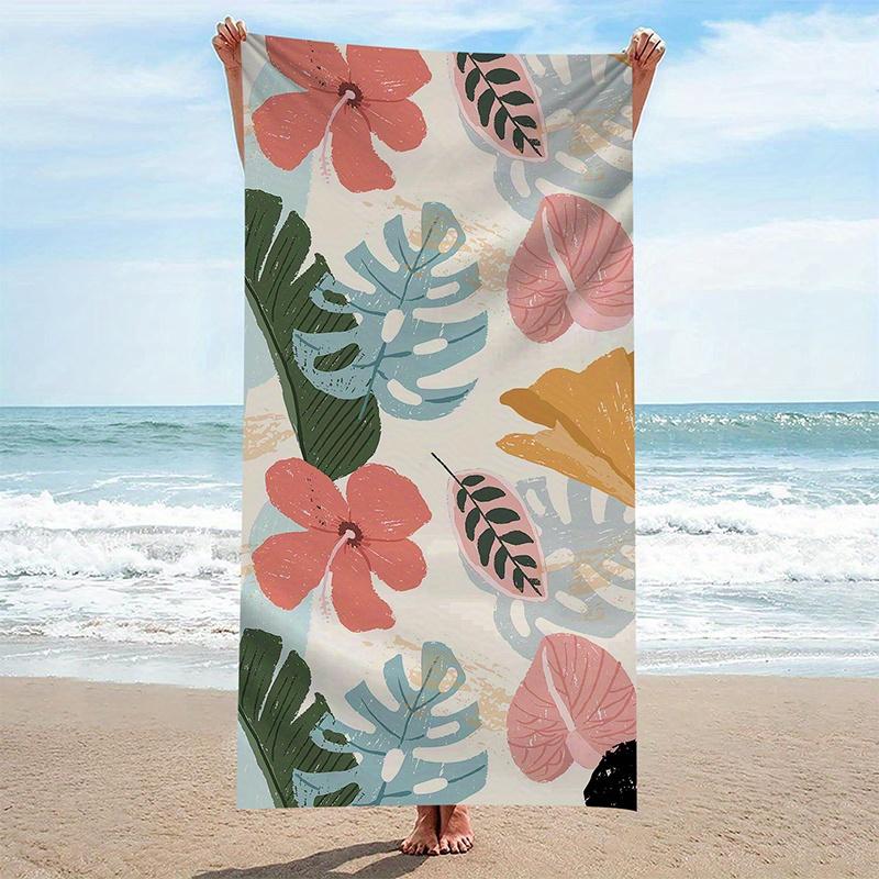 Beach Towel Tropical Flowers And Leaves Pattern Sun Protection Windproof Suitable For Swimming Pool Camping Travel Blanket W30*H60(CM)
Beach Towel Tropical Flowers And Leaves Pattern Sun Protection Windproof Suitable For Swimming Pool Camping Travel Blanket W30*H60(CM)