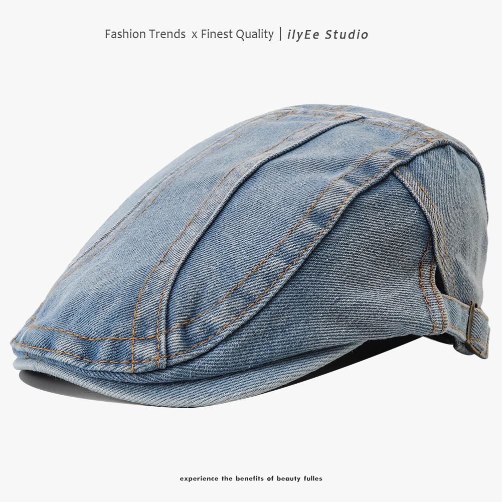 Retro Denim Beret Caps For Women Men Solid Color Washed Peaked Cap Vintage Jeans Berets Newsboy Hat Adjustable Flat Forward Hats One Size
Retro Denim Beret Caps For Women Men Solid Color Washed Peaked Cap Vintage Jeans Berets Newsboy Hat Adjustable Flat Forward Hats One Size