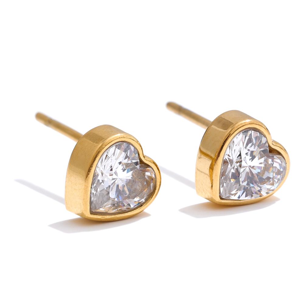 Yhpup Delicate AAA Bling Cubic Zirconia Heart Love Stud Earrings Valentine s Day Gift High Quality Stainless Steel Daily Jewelry
Yhpup Delicate AAA Bling Cubic Zirconia Heart Love Stud Earrings Valentine s Day Gift High Quality Stainless Steel Daily Jewelry